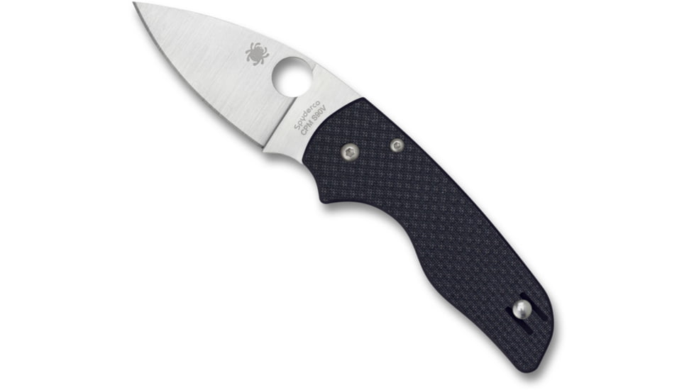 Spyderco Sprint Run Lil Native Folding Knife, 2.42in, CPM S90V Steel, Drop Point Blade, Carbon Fiber Handle, Carbon Fiber, C230CF90VP