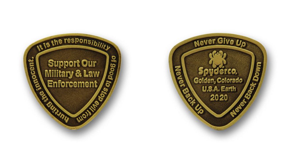 Spyderco Spydercoin 20 Fixed Blade Knife, Black, COIN2020