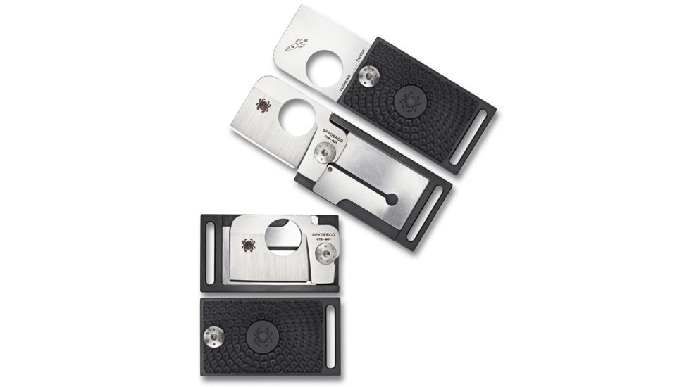 Spyderco Squarehead Dog Tag Filding Knife, C193PBK