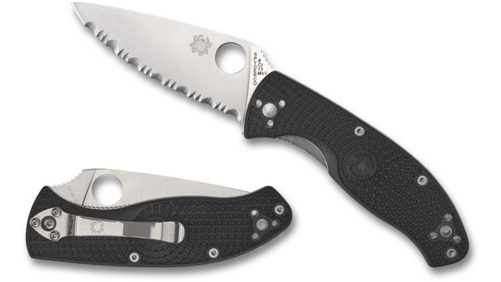 Spyderco Tenacious Lightweight SpyderEdge Knife, Black, C122SBK