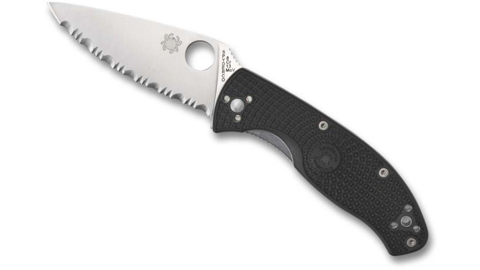 Spyderco Tenacious Lightweight SpyderEdge Knife, Black, C122SBK