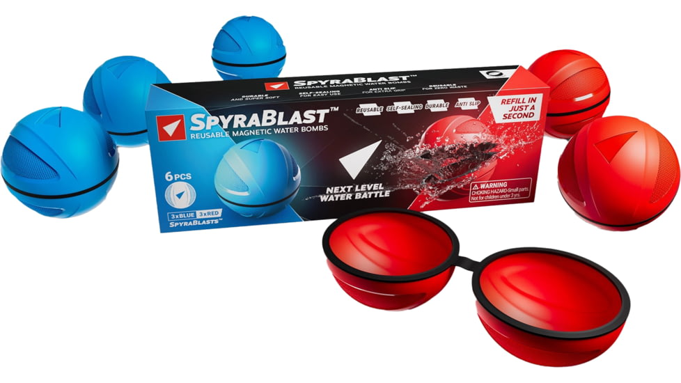 Spyra Blasters Water Bombs, Blue and Red, SPWB1BR