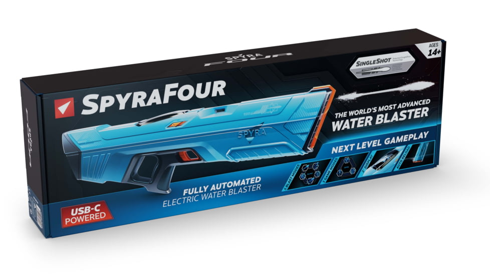 Spyra Four Water Blaster, Blue, SP4B