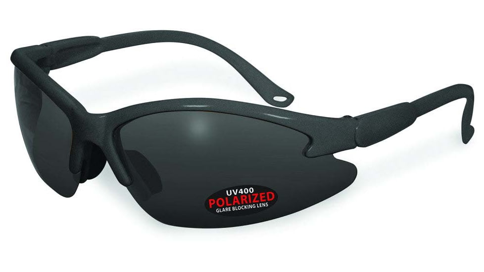 SSP Eyewear Cowlitz Polarized Sunglasses, Silver Frame/Gray Lens, COWLITZ GRY GRY