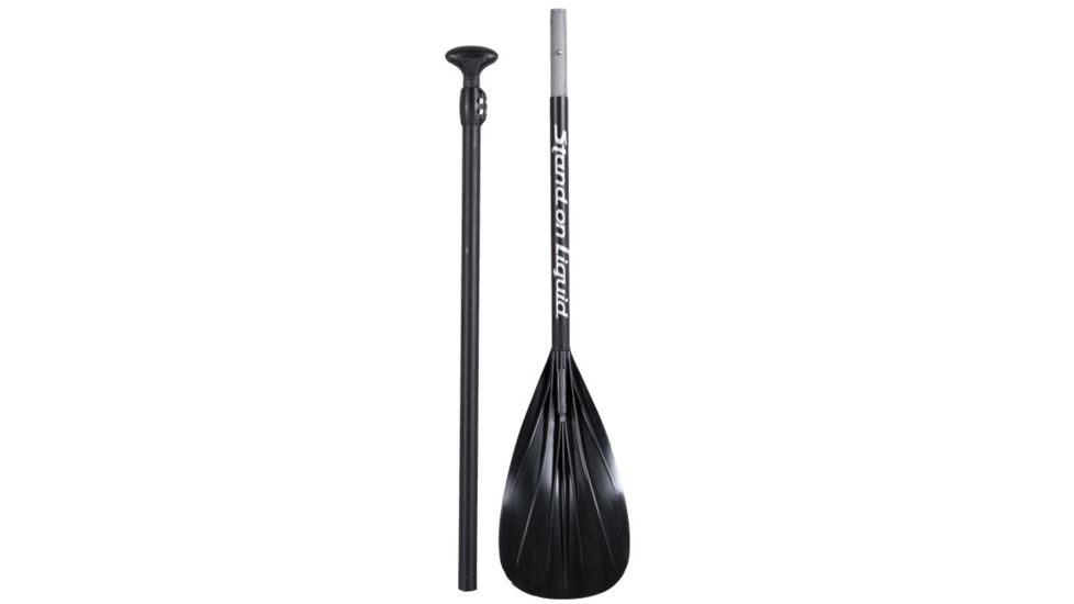 Stand On Liquid Blast 3 pc Adjustable Fiberglass Paddle, 65-81in, Black, Silver, SONL17BFGAP3P