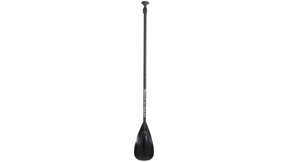 Stand On Liquid Blast 3 pc Adjustable Fiberglass Paddle, 65-81in, Black, Silver, SONL17BFGAP3P