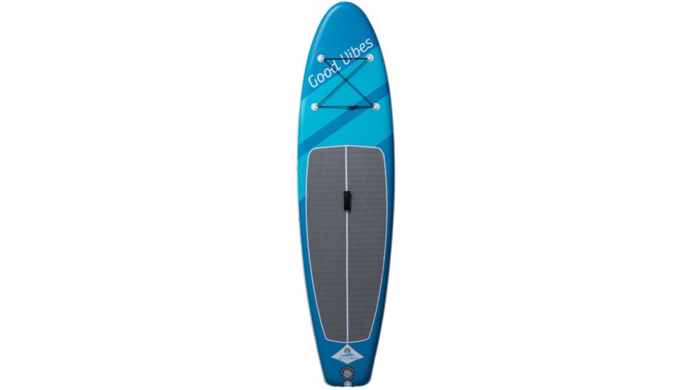 Stand On Liquid Good Vibes Air Paddle Boards Package Multi-Layer Fusion Technology, 10,6in, Aqua,White, SONL18BGVA106