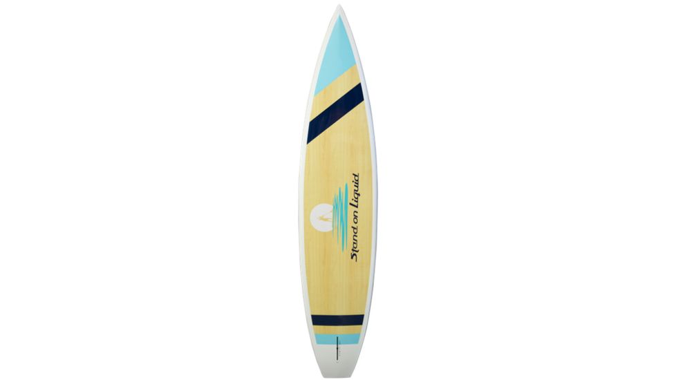 Stand On Liquid Moonraker Paddle Board Thermal Composite Wood Construction, 12in, Navy,Turquoise, SONL17MOON12