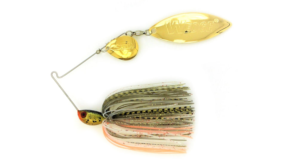 Stanley Jigs 1/2 oz. Vibra Wedge Extreme Hand Tied, Willow Blade, Golden Bream II, Willow Blade, Gold/Gold, VWEX12-421W