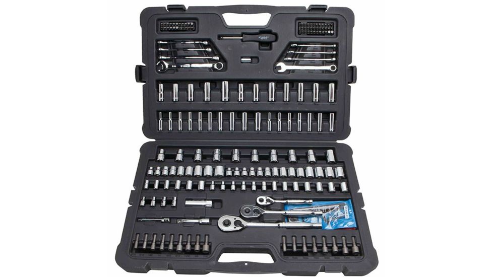 Stanley Tools 201 Pc Mechanics Tool Set, Silver, STMT71654