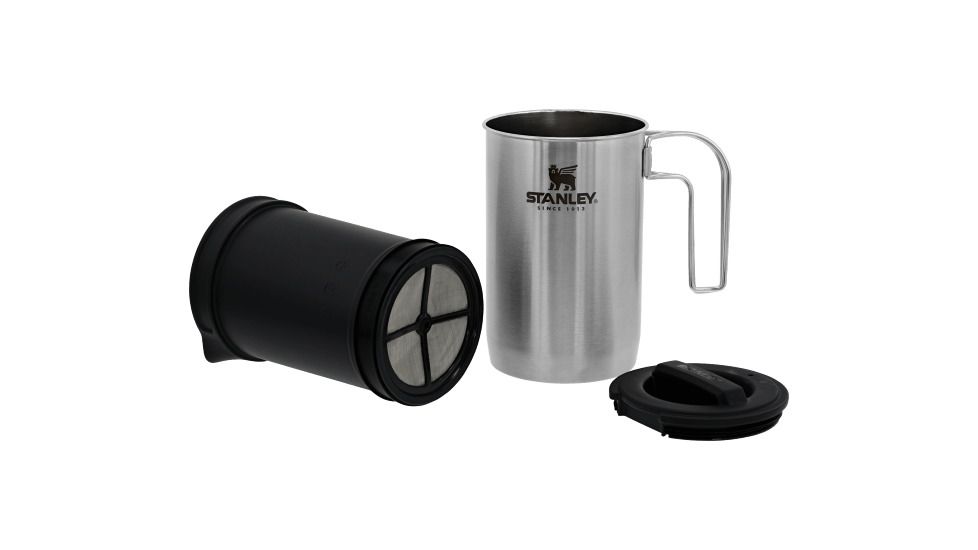 Demo, Stanley All-In-One Boil w/ Brew French Press, 32oz, Stainless Steel, 10-02345-008