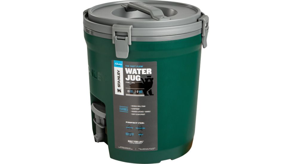 Stanley Adventure Fast Flow Water Jug, Green, 2 Gallon, 10-01938- 010