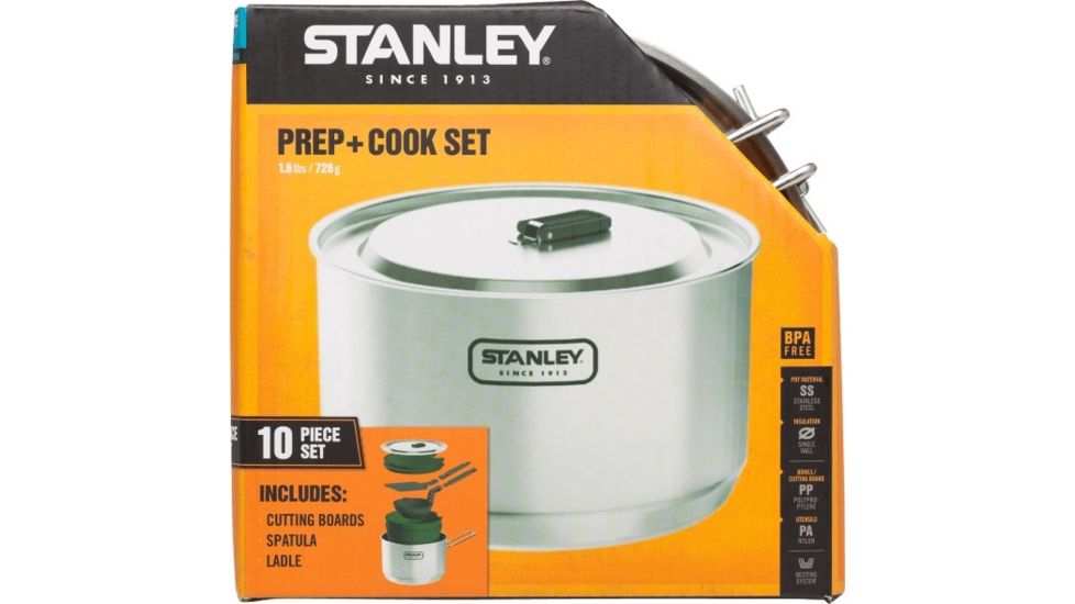 Stanley Tools Adventure Prep w/ Cook Set, Stainless, 10-01715-012