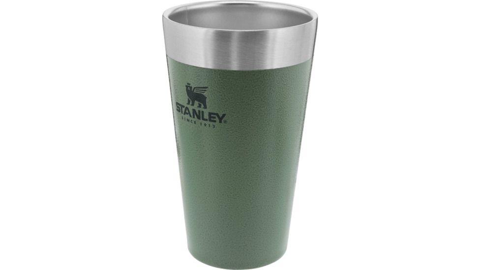 Stanley Adventure Stacking Beer Pint, Hammertone Green, 16 oz, 10-02282-052