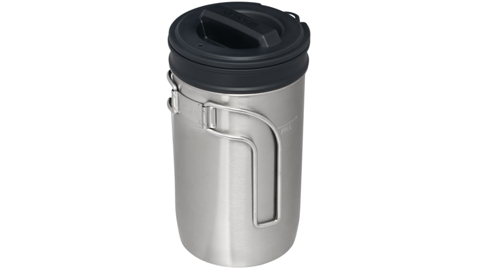 Stanley All-In-One Boil w/ Brew French Press, Stainless Steel Shale, 32 oz/0.94 L, 10-02345-026