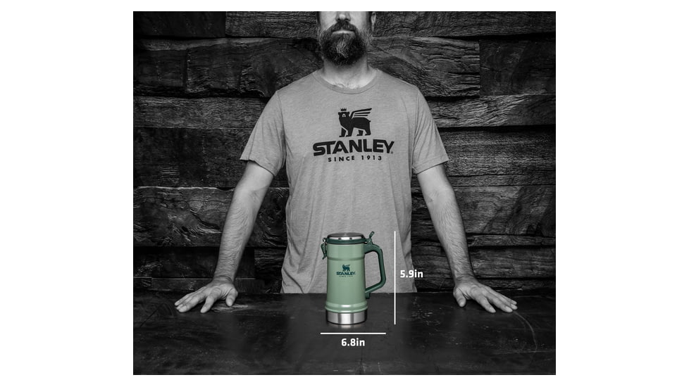 Stanley The Never Flat Beer Stein, Matte Black, 24 oz, 10-02114-022