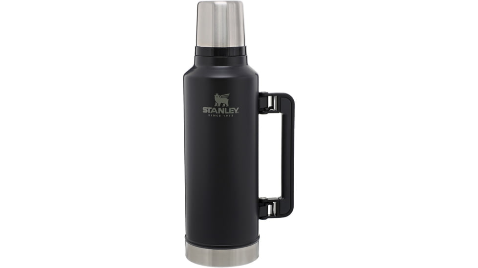 Stanley Classic Legendary Bottle, Bpa-Free, 2 Quart/1.9 L Capacity, 18/8 SS Construction, Black, 10-07934-002