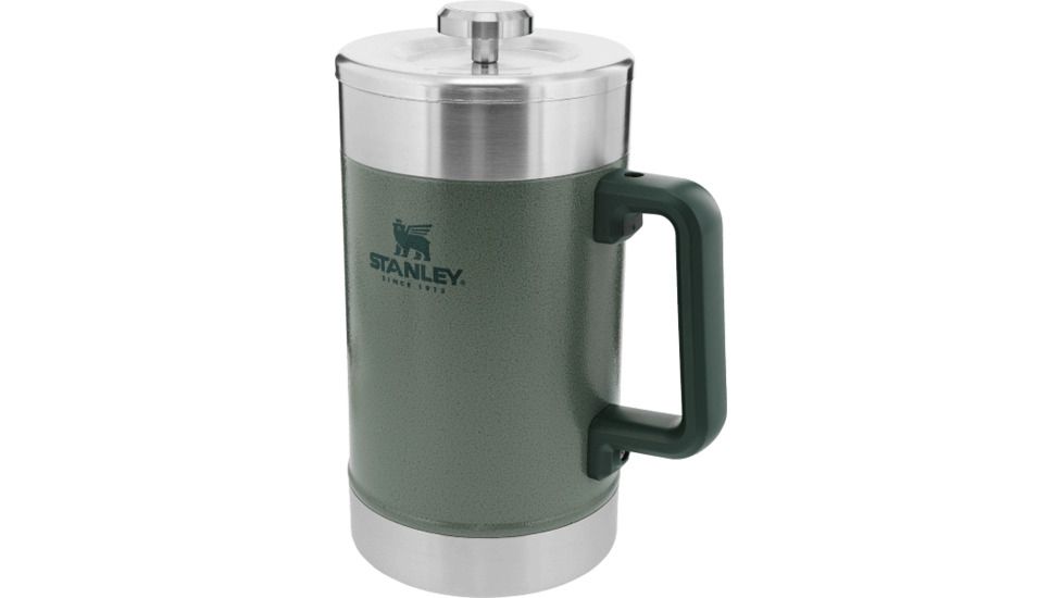 Stanley Classic Stay Hot French Press, Hammertone Green, 48 oz, 10-02888-007