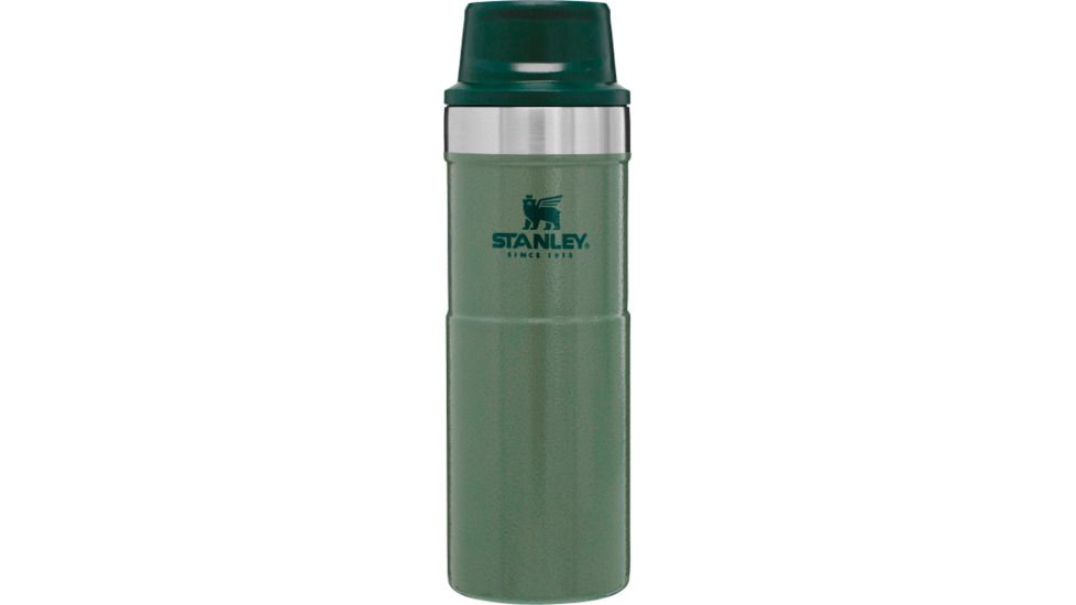 Stanley Classic Trigger-Action Travel Mug, Hammertone Green, 16 oz, 10-06439-026