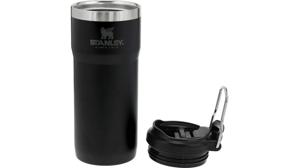 Stanley Classic TwinLock Travel Mug 16oz-, Matte Black, 16 ounce, 10-06443-013