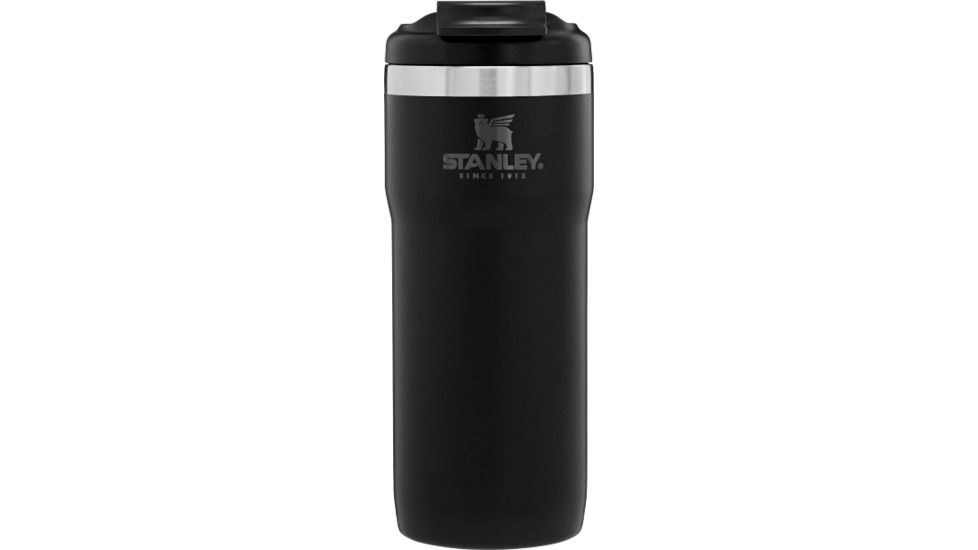 Stanley Classic TwinLock Travel Mug 16oz-, Matte Black, 16 ounce, 10-06443-013