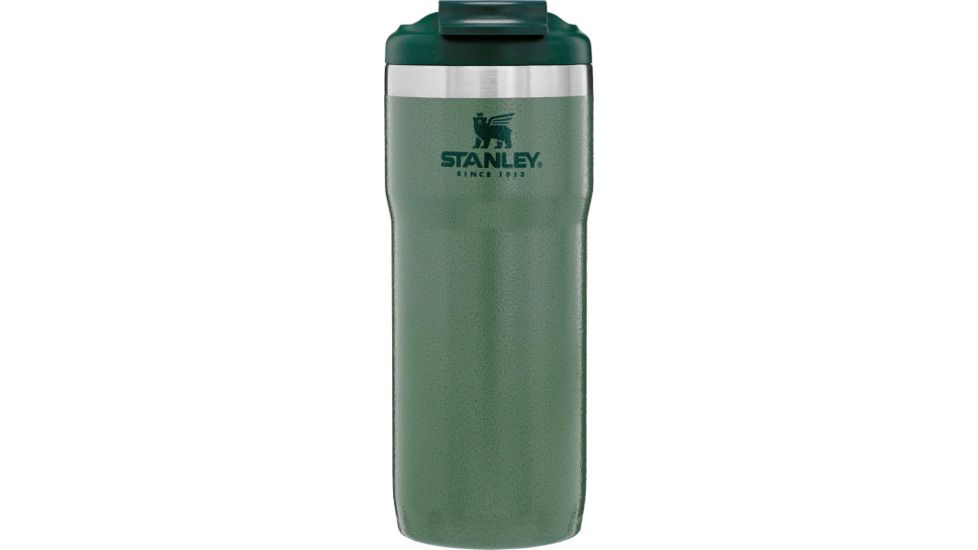 Stanley Classic TwinLock Travel Mug, Hammertone Green, 16 oz, 10-06443-012