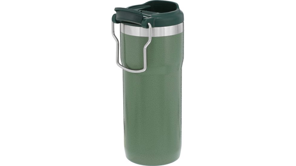 Stanley Classic TwinLock Travel Mug, Hammertone Green, 16 oz, 10-06443-012