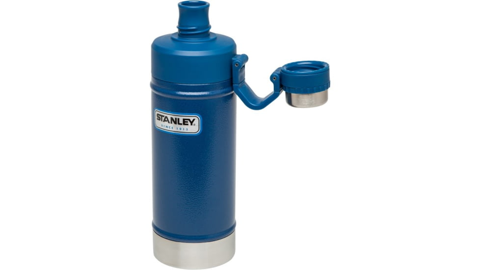 Stanley Classic Vacuum Water Bottle, Hammertone Cobalt, 18 oz 10-02105-005