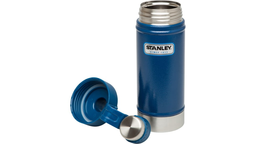 Stanley Classic Vacuum Water Bottle, Hammertone Cobalt, 18 oz 10-02105-005