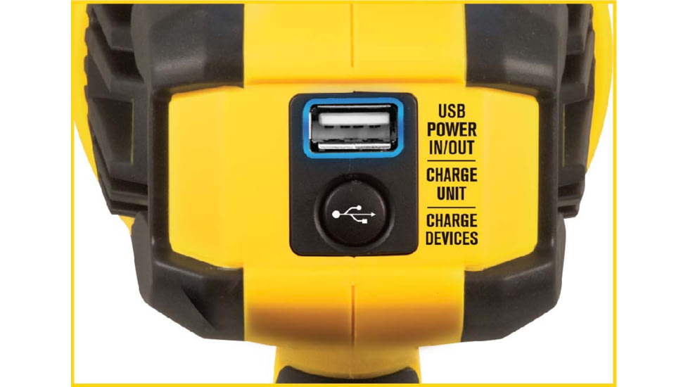 Stanley FATMAX 10W Lithium-Ion LED Rechargeable Spotlight, Yellow/Black, SL10LEDS
