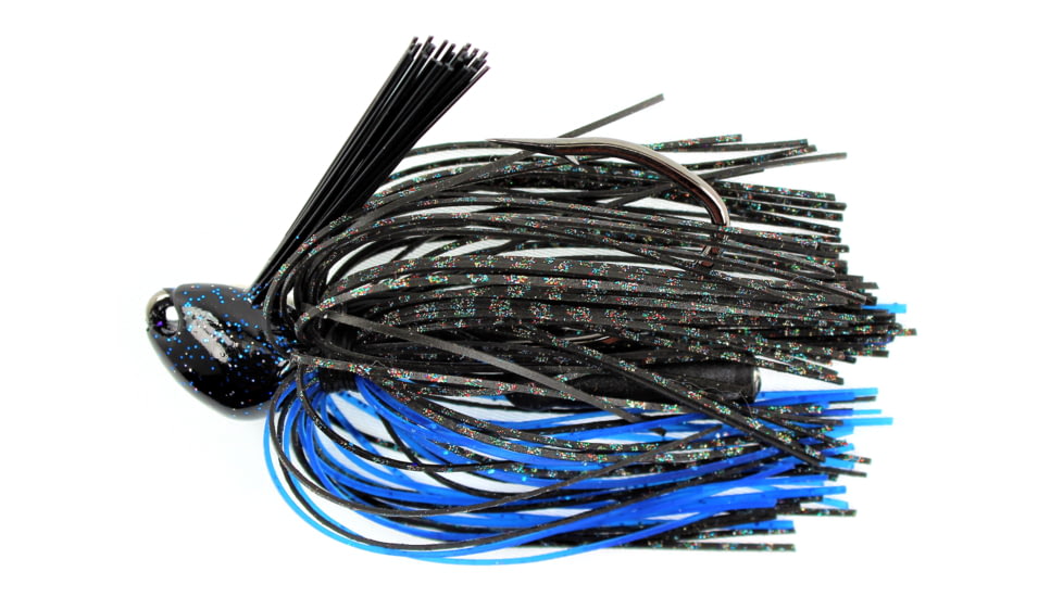Stanley Jigs 1/2 oz. Big Nasty Jig, Hand Tied, Black Crappie, BNJ12-192HT