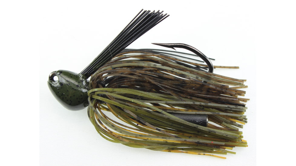 Stanley Jigs 1/2 oz. Big Nasty Jig, Hand Tied, Green Pumpkin Passion, BNJ12-196HT