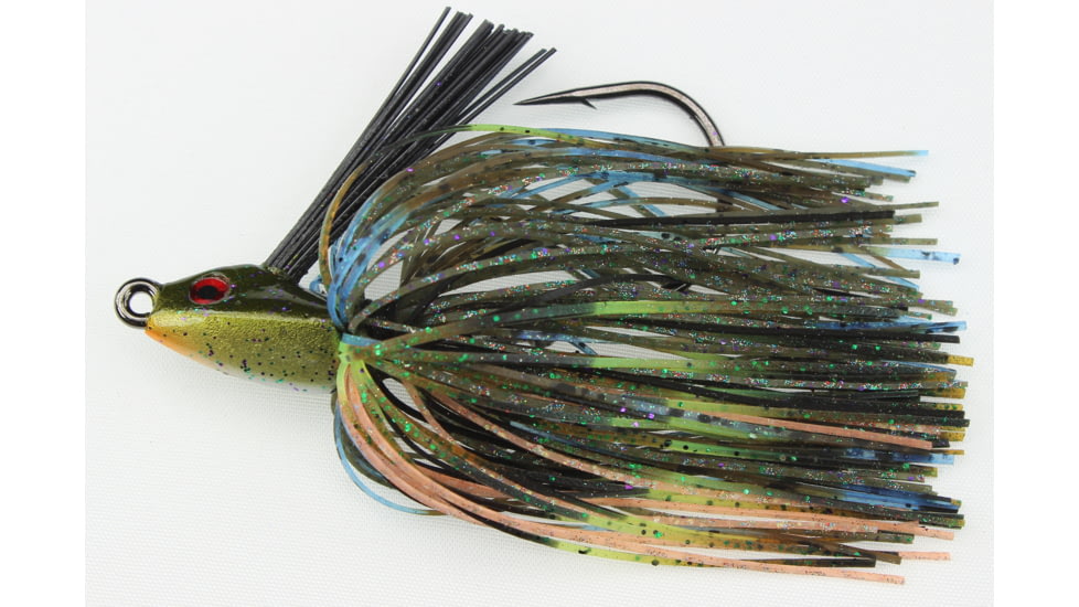 Stanley Jigs 1/2 oz. Swim Max Jig, Hand Tied, Perfect Blue Gill, SMJ12-601HT