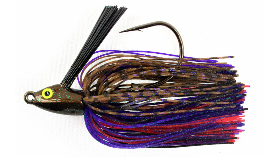 Stanley Jigs 1/2 oz. Swim Max Jig, Hand Tied, Plum Tasty, SMJ12-611HT