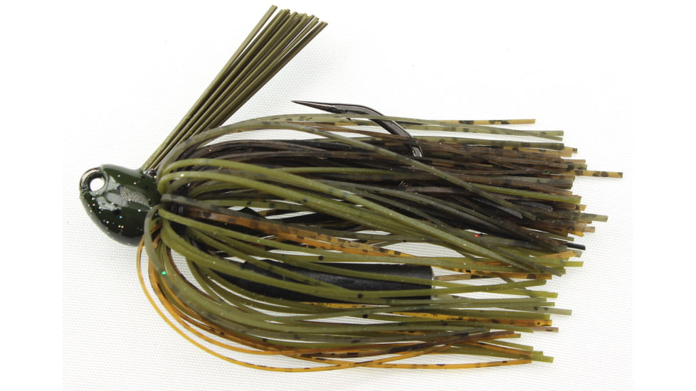 Stanley Jigs 3/16 oz. Lil Nasty Jig, Hand Tied, Green Pumpkin Passion, LNJ316-196HT