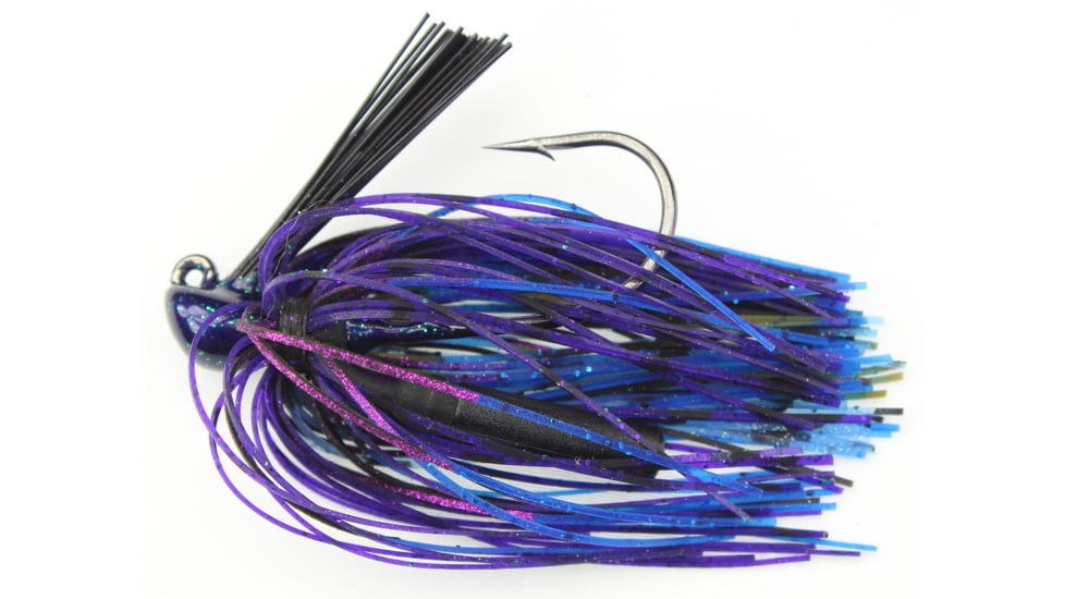 Stanley Jigs 5/16 oz. Rattling Casting Jig, Purple Neonz Hand Tied, RC516-606HT