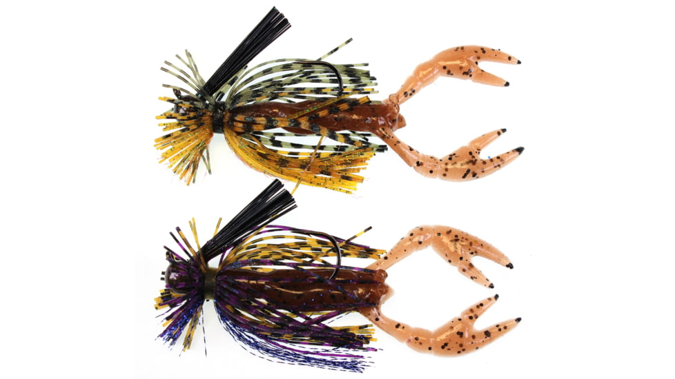 Stanley Jigs Finesse Jig, Green Pumpkin/Pumpkin, 1/4oz, 2 per Pack, FSR214-6074