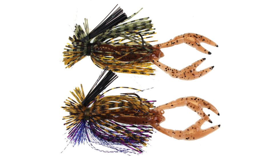 Stanley Jigs Finesse Jig, Pumpkin/Green/Chart, 1/8oz, 2 per Pack, FSR218-6469