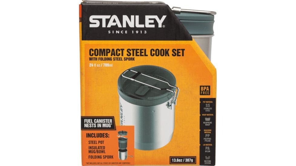 Stanley Mountain Compact Cook Set, Stainless Steel 10-01856-001