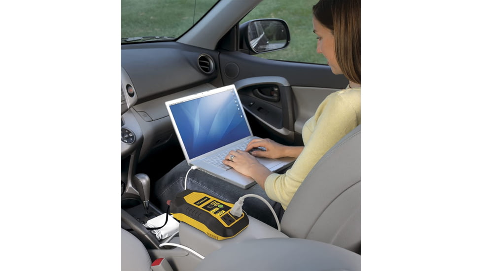 Stanley Tools PowerIt 500-Watt Power Inverter, Black/Yellow, PI500S