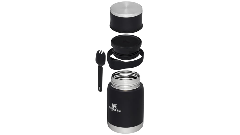 Stanley The Adventure To-Go Food Jar w/Spork, Black Glow, 24 oz/0.71 L, 10-10835-006