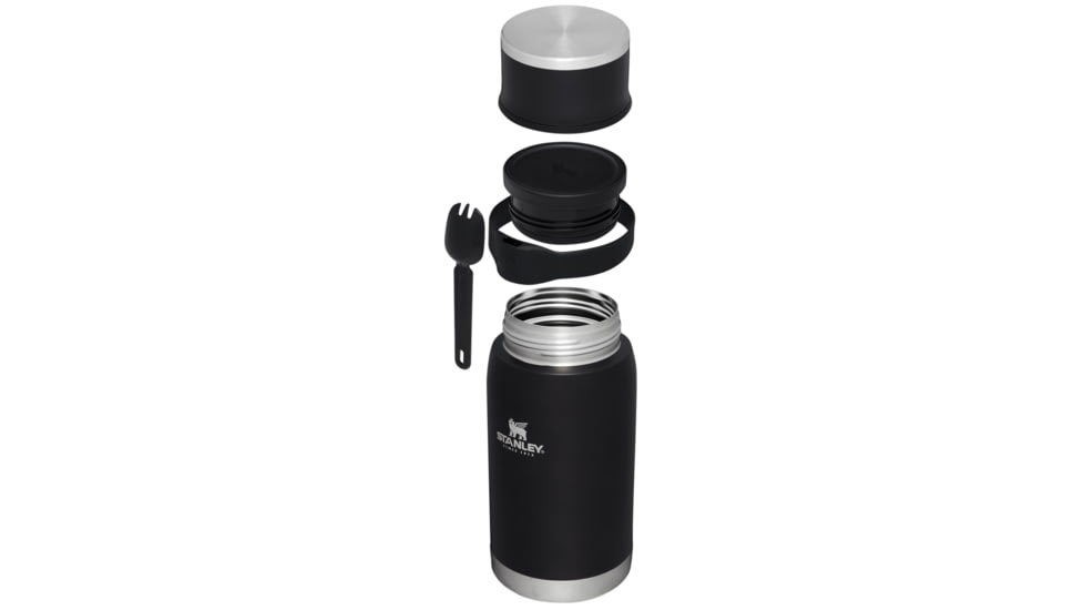 Stanley The Adventure To-Go Food Jar w/Spork, Black Glow, 36 oz/1.06 L, 10-10834-006