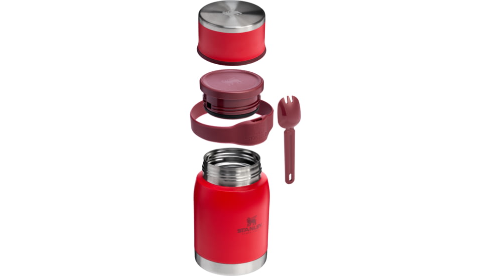 Stanley The Adventure To-Go Food Jar w/Spork, Chili Red, 24 oz/0.71 L, 10-10835-028