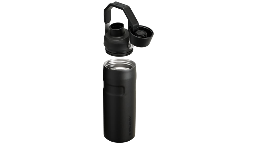 Stanley The IceFlow Fast Flow 16 oz Bottle with Fast Flow Lid, Black 2.0, 16 oz / 0.47 L, 10-11286-038