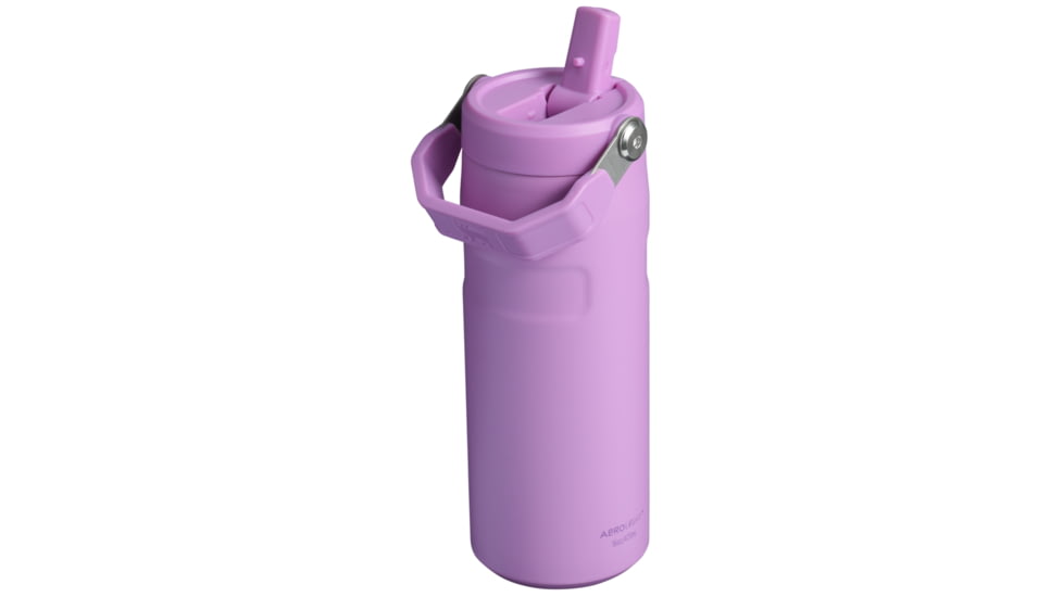 Stanley The IceFlow Flip Straw 2.0 16 oz Bottle with Flip Straw Lid, Lilac, 16 oz / 0.47 L, 10-12110-008