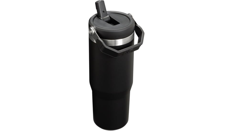 Stanley The IceFlow Flip Straw Tumbler, Black 2.0, 30 oz/0.89 L, 10-09993-176