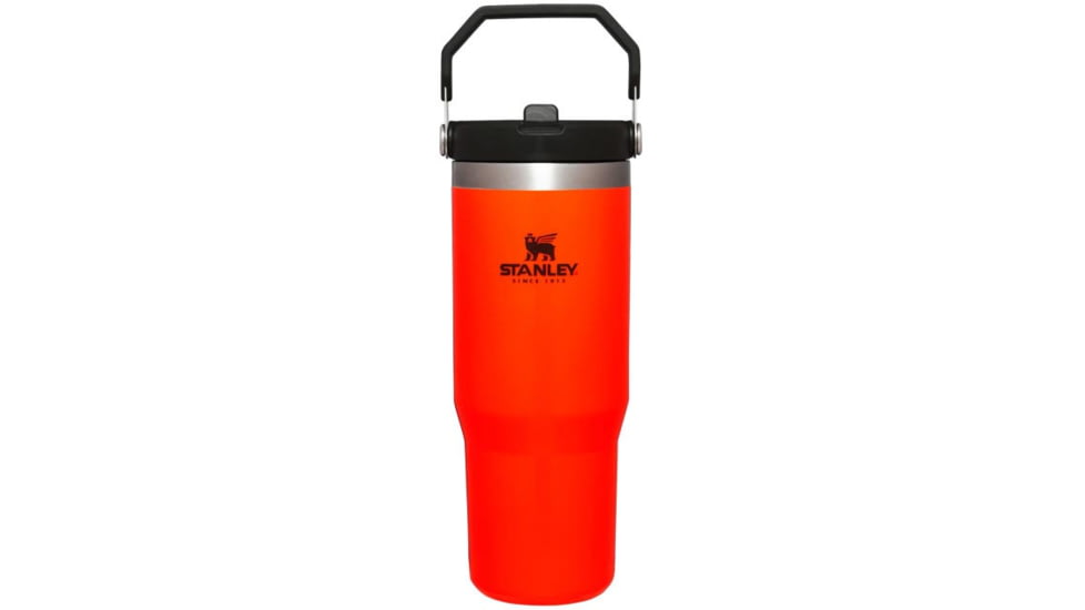 Stanley The IceFlow Flip Straw Tumbler, Blaze Orange, 30 oz, 10-09993-189