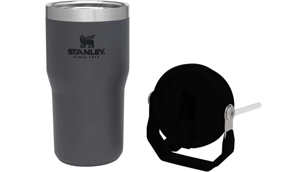 Stanley The IceFlow Flip Straw Tumbler, Charcoal, 20oz / .59L, 10-09994-002