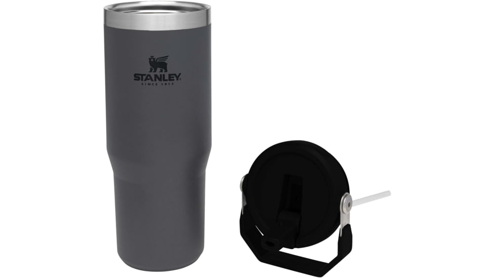 Stanley The IceFlow Flip Straw Tumbler, Charcoal, 30oz / .88L, 10-09993-002