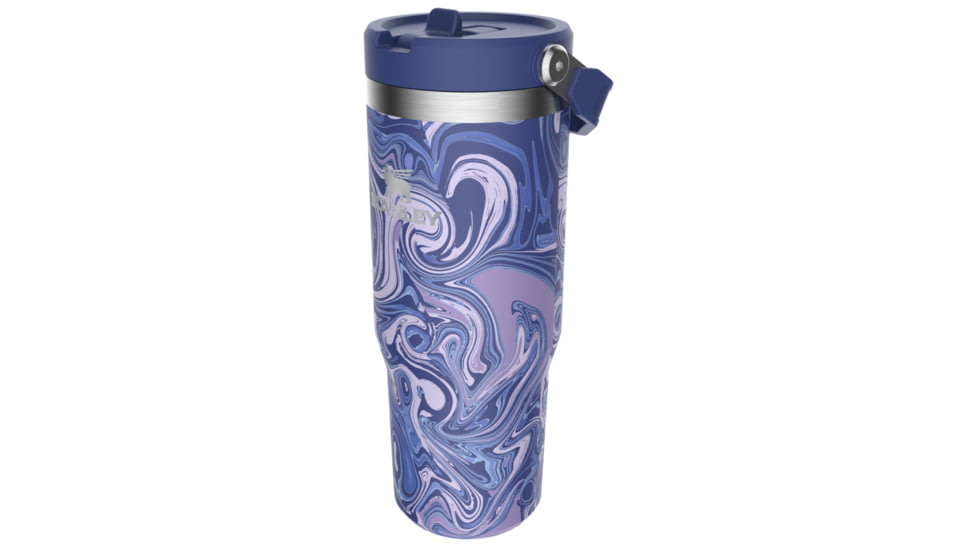 Stanley The IceFlow Flip Straw Tumbler, Pool Swirl, 30 oz/0.89 L, 10-09993-167